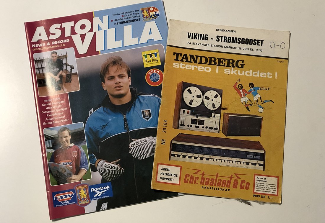 Programmene fra de to gangene undertegnede har sett Strømsgodset spille kamp.