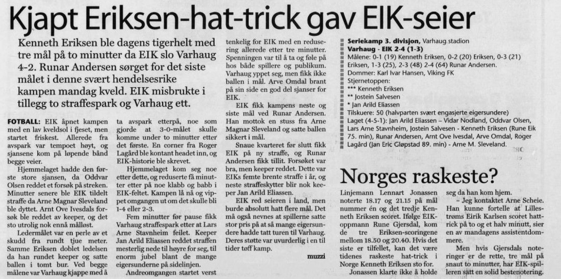 Dalane Tidende 03.09.2003, fra Nasjonalbiblioteket)
