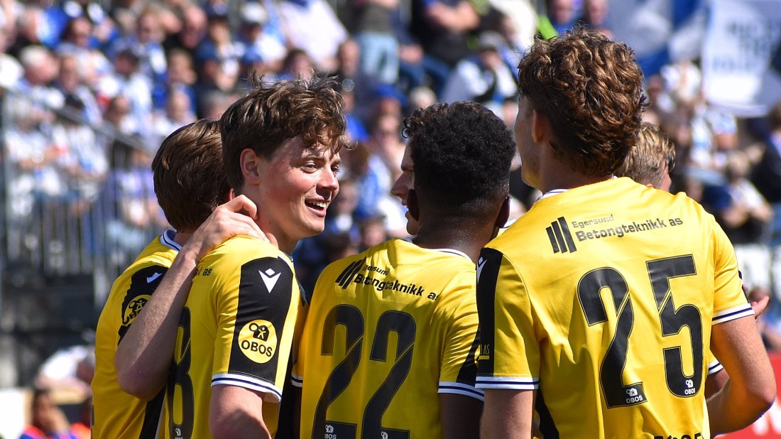 Phillip Hovland noterte seg for sin første scoring for EIKs A-lag da han satte inn 2-0 mot Haugesund.