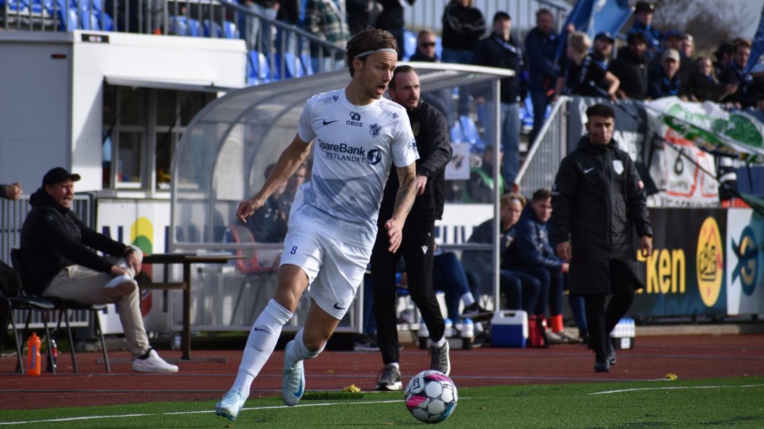 Nytt gjensyn med Magnus Lankhof Dahlby, som ble vår toppscorer da vi rykket opp til OBOS-ligaen i 2023.
