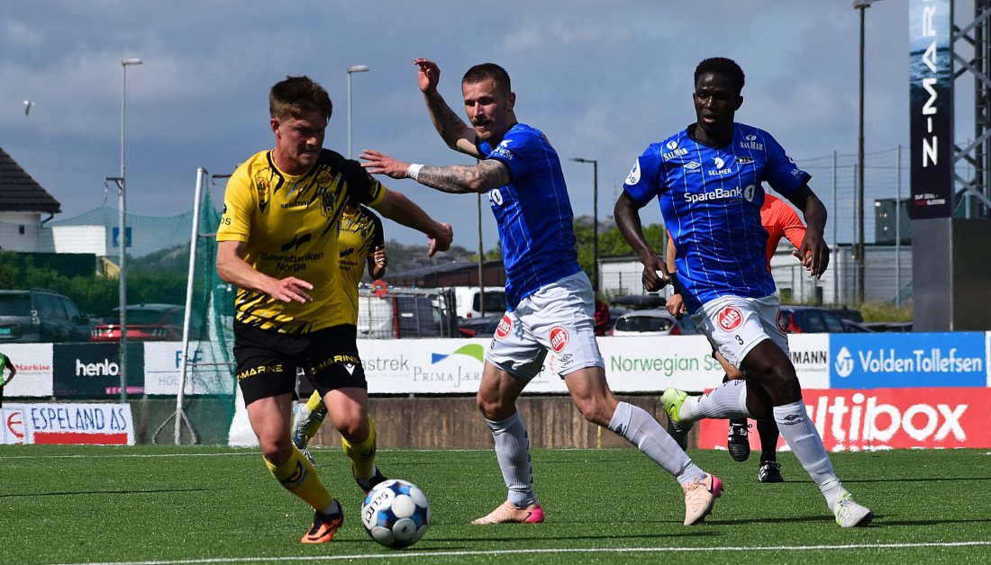 Mathias Sauer sendte EIK i ledelsen tidlig i første omgang. Foto: Kjell Åvendal