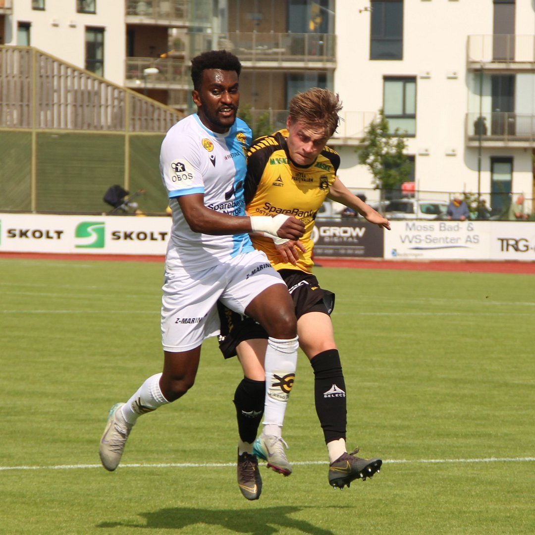 Horenus Tadesse i aksjon mot Moss i siste kamp før ferien.
