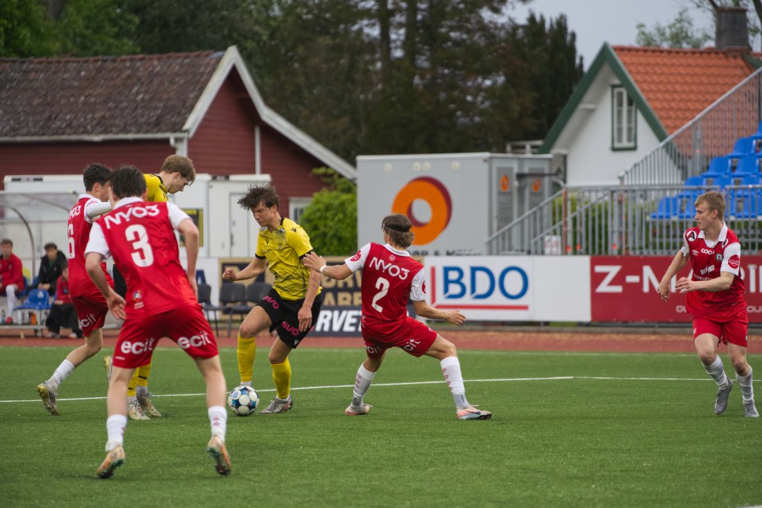 Olliver Toft Noreng var tett på flere gange mot Bryne 2